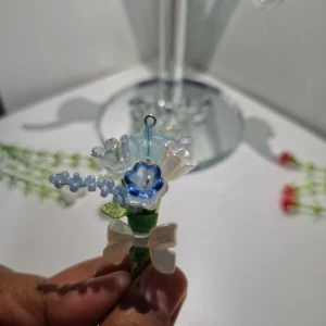 Flower Mini Bouquet Fridge magnet - Aqua Whisper