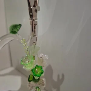 Handmade Forever Flower Mini Bouquet Key Chain - Mint Meadow